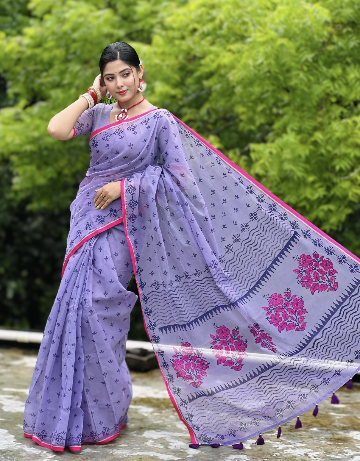 Half Silk Boutiqe Saree HB1003