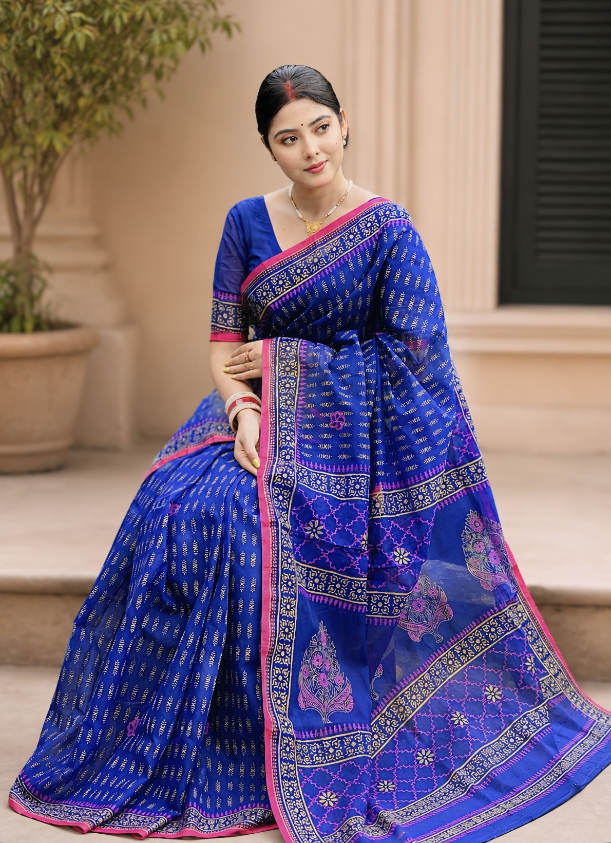 Half Silk Boutiqe Saree HB1004